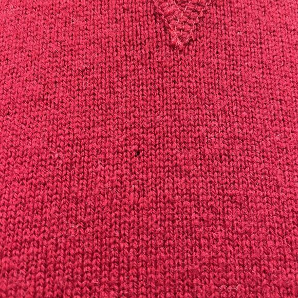 Ralph Lauren 100% Lambswool Red Tight Knit Sweater Women's‎ Size Small - Picture 4 of 9